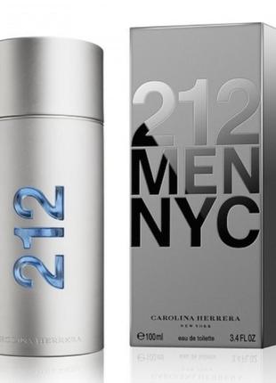 Carolina herrera 212 men, туалетна вода для чоловіків, 100 ml1 фото