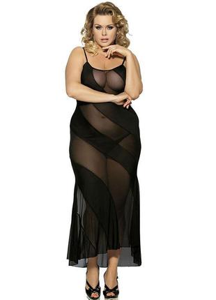 Довга сукня еротичне плюс розміру xl r7389