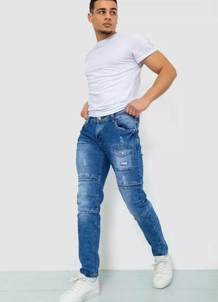 Модные прямые мужские джинсы турция2 фото