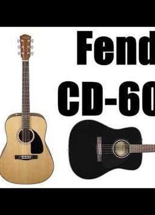 Гітара акустична гитара fender cd-60 dread v3 new нові