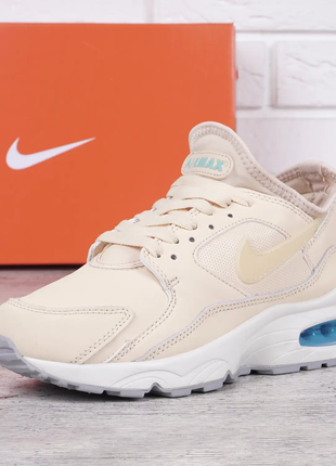 Кросівки жіночі шкіряні nike air max beige and blue sky бежеві4 фото