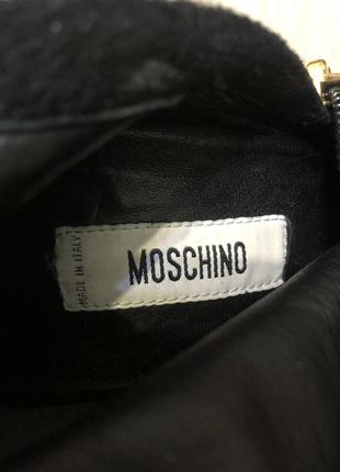 Кожаные сапоги moschino2 фото