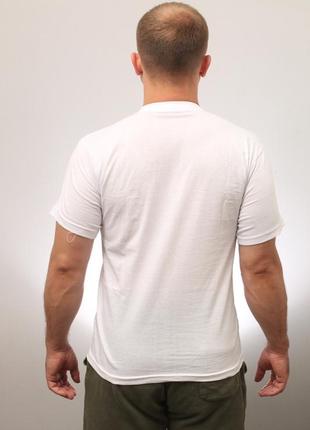 Класична базова біла футболка на хлопчика з коротким рукавом зі 100%бавовни на обхват грудей 96см l4 фото