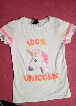 Футболка на девочку 7-8 лет