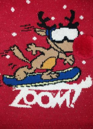 Новогодний рождественский свитер с оленем некст4 фото