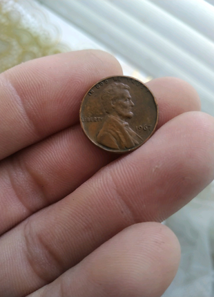 Монета один цент2 фото