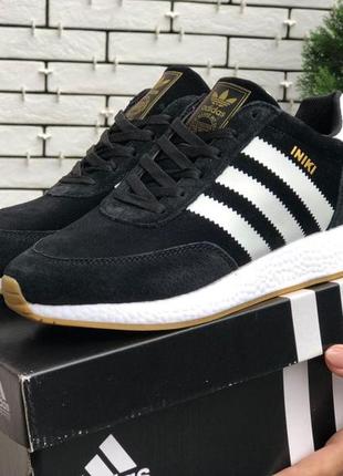 Зимние женские кроссовки adidas iniki🆕кроссовки на меху адидас иники 🆕замшевые кроссовки