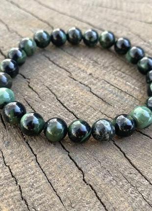 Браслет, браслет с камнями, браслет из яшмы кабамба, браслет ручной работы