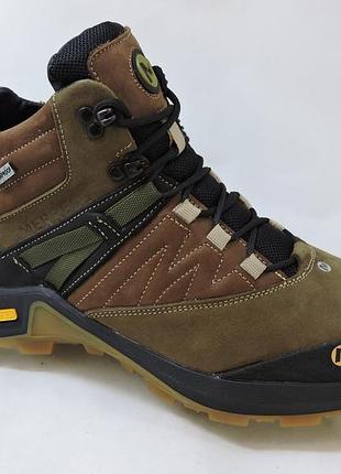Мужские кожаные ботинки зимние кроссовки merrell