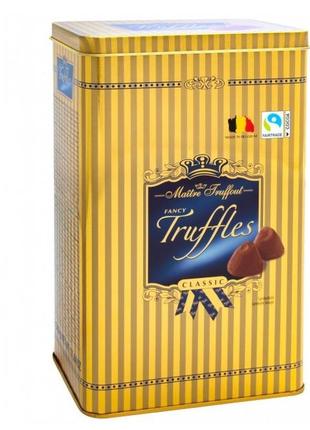 Конфеты трюфели fancy truffles classic maitre truffout, 500 гр ав