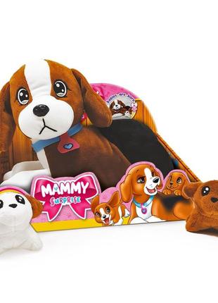 М'яка колекційна іграшка серії "big dog" – мама бігль з сюрпризом