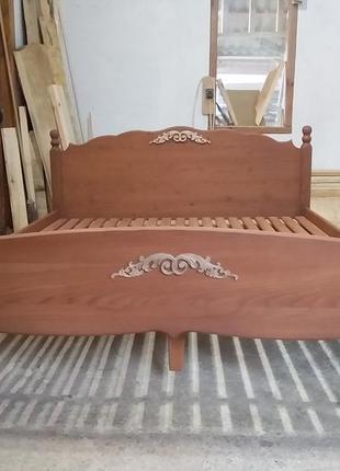 Ліжко дерев'яне двоспальне розмір 160*2001 фото