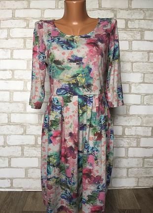 Платье в цветочный принт🔊торг🔊уценка