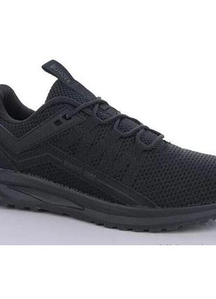 Кросівки чоловічі чорні р. 46 текстиль сітка bonote