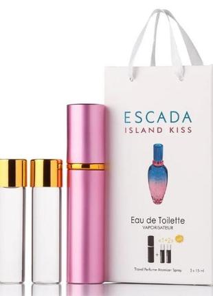 Міні-парфюм з феромонами жіночий escada island kiss 3х15 мл2 фото