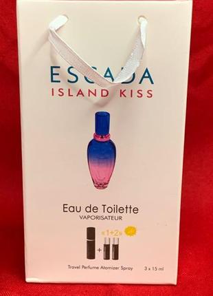Міні-парфюм з феромонами жіночий escada island kiss 3х15 мл8 фото