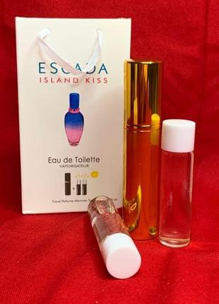 Міні-парфюм з феромонами жіночий escada island kiss 3х15 мл11 фото