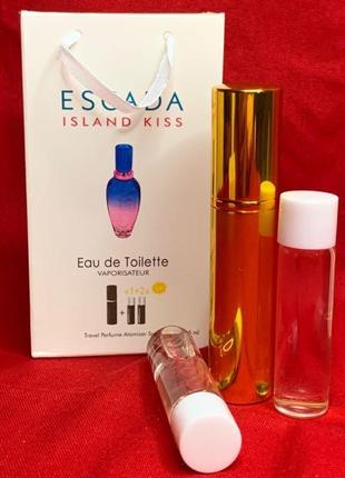 Міні-парфюм з феромонами жіночий escada island kiss 3х15 мл12 фото