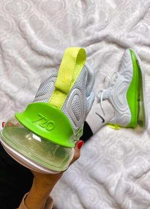 Nike air max 720 white & green3 фото