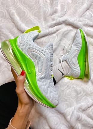 Nike air max 720 white & green2 фото