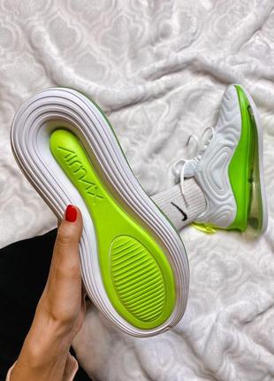 Nike air max 720 white & green5 фото