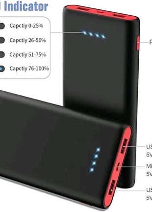 Power bank ekrist (реальних)  25800 mah