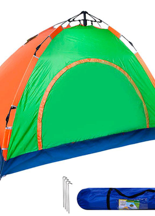 Палатка туристична 4чол 2*2*1.45 м r177641 фото