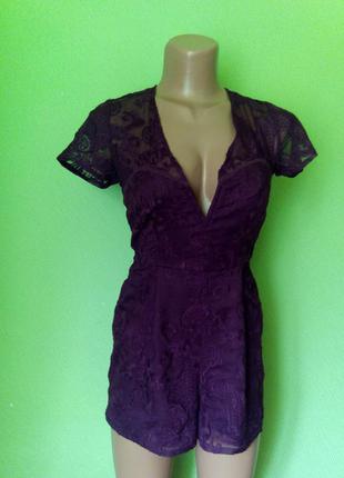 Ажурный рампер с v-образным вырезом