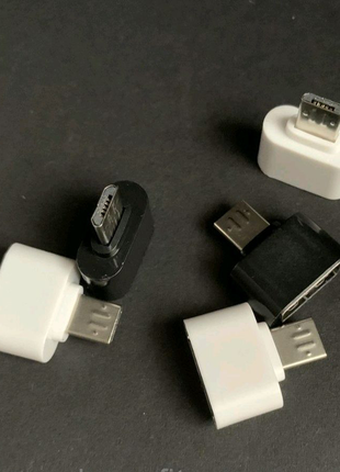 Перехідник otg адаптер конвертер usb на micro usb для смартфонів3 фото