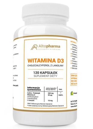 Вітаміни altopharma d3 2000 мо 50 мкг – 120 капс2 фото