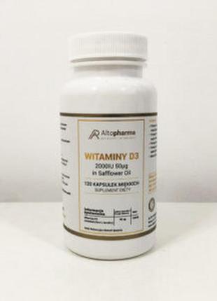 Вітаміни altopharma d3 2000 мо 50 мкг – 120 капс3 фото