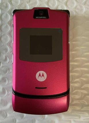 Розкладачка motorola razr v3i рожевий