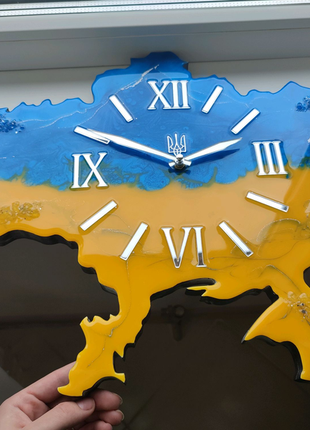 Годинник україна із епоксидної смоли14 фото