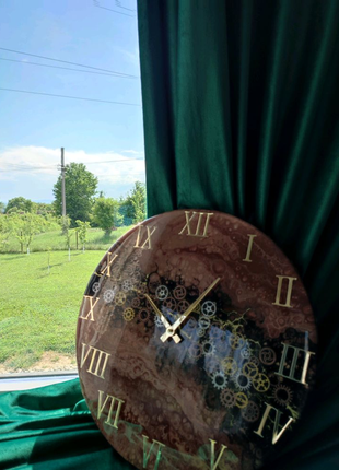 Годинник з епоксидної смоли8 фото