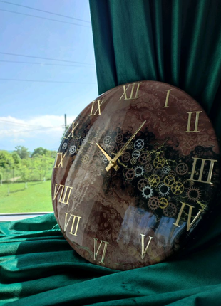 Годинник з епоксидної смоли14 фото