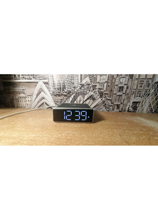 Настільні годинники noklead цифрові з бездротовим зарядним устрой1 фото