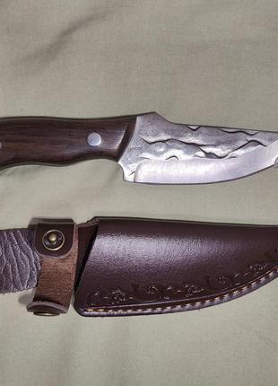 Нож для охоты, рыбалки, кемпинга, кованный нож, нож для выживания9 фото