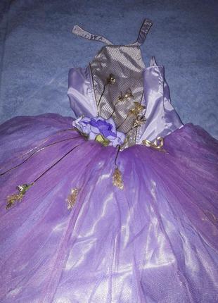Пишна сукня з спідницею з фатину дівчинку 8-11 років5 фото