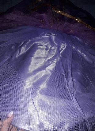 Пишна сукня з спідницею з фатину дівчинку 8-11 років6 фото