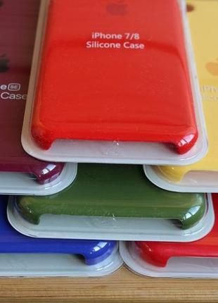 Чехол iphone 7+, 8+, plus silicone case айфон 3