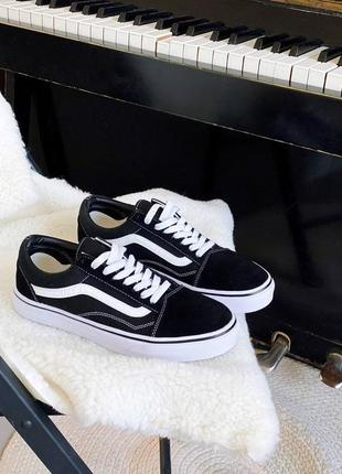 Кеди vans old skool black and white4 фото