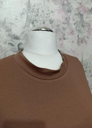 Костюм женский трикотажный летний футболка и шорты мокко двунитка 423 фото