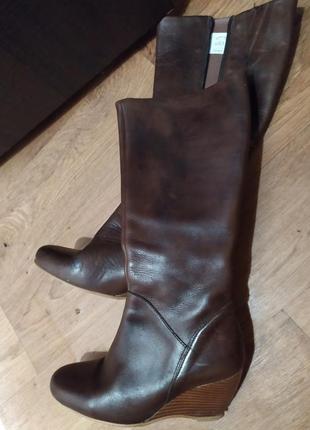 Сапоги деми кожа