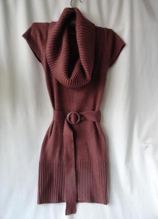 Сукня - безрукавка з великим коміром1 фото