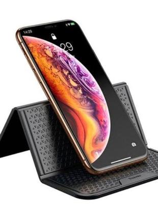 Антиковзаючий складний килимок baseus folding bracket antiskid pad - black (suwnt-01)