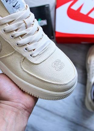 N*ke air force 1 low stussy fossil6 фото