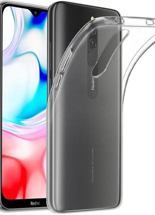 Tpu чохол epic transparent 1,0mm для xiaomi redmi 8