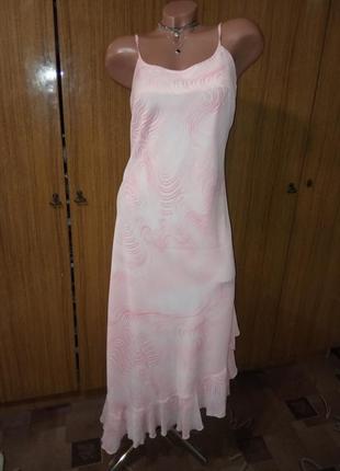 Шифоновое, асимметричное платье