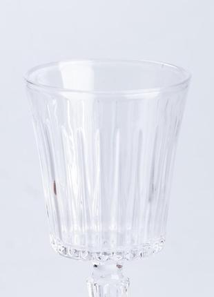 Набор бокалов для вина стеклянный прозрачный4 фото