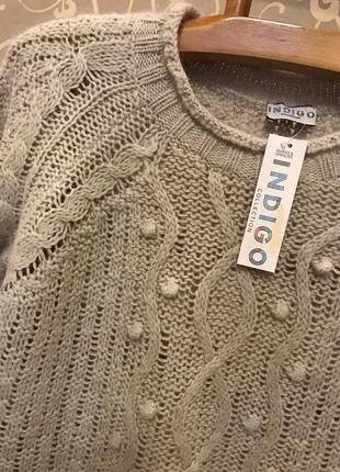 Очень красивый и стильный брендовый вязаный свитерок.7 фото